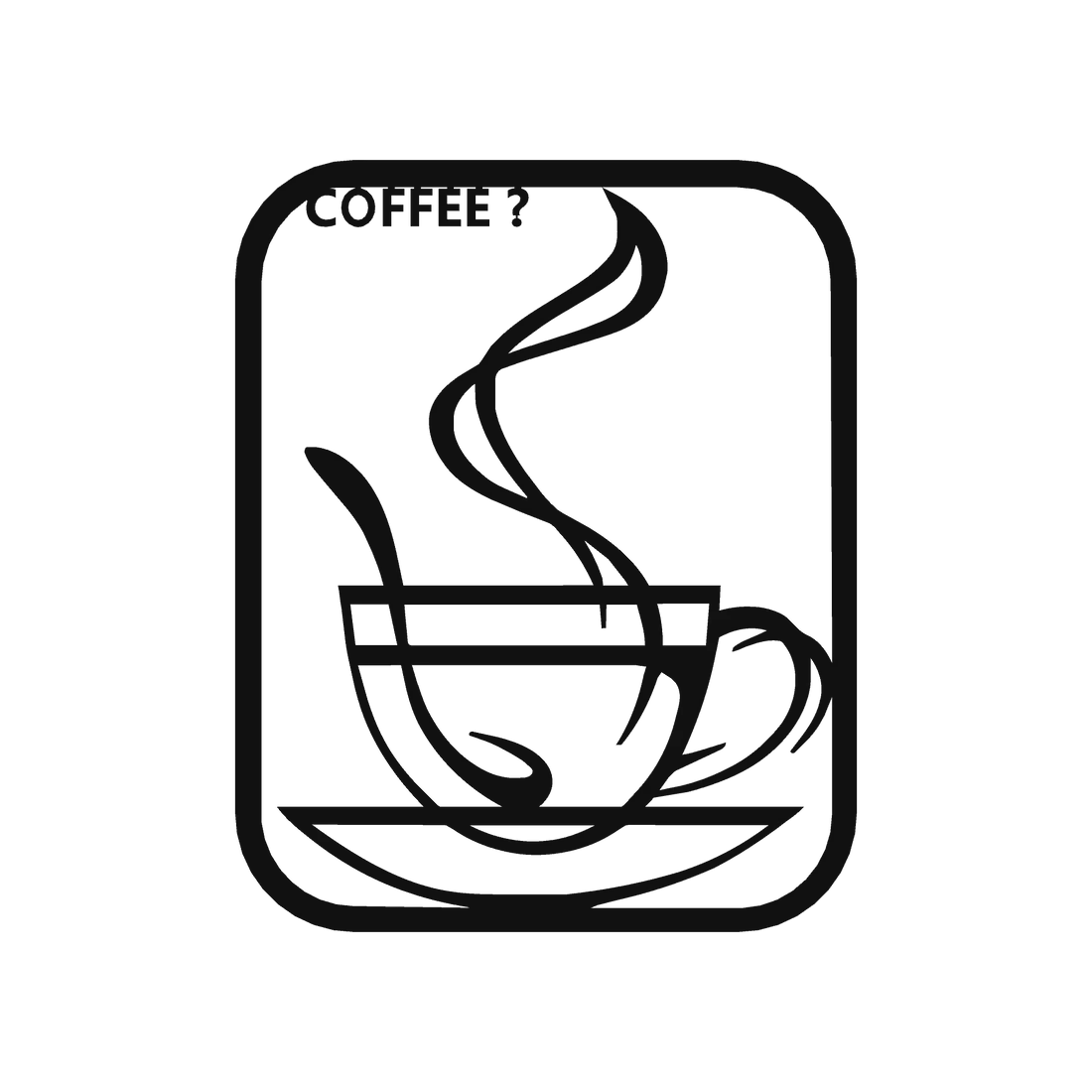 Metallwandbild Kaffee Tasse - Made in Germany