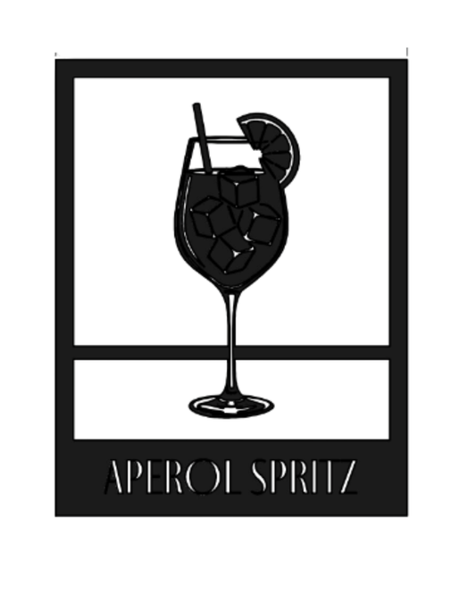 Aperol Spritz Metallwandbild - Made in Germany