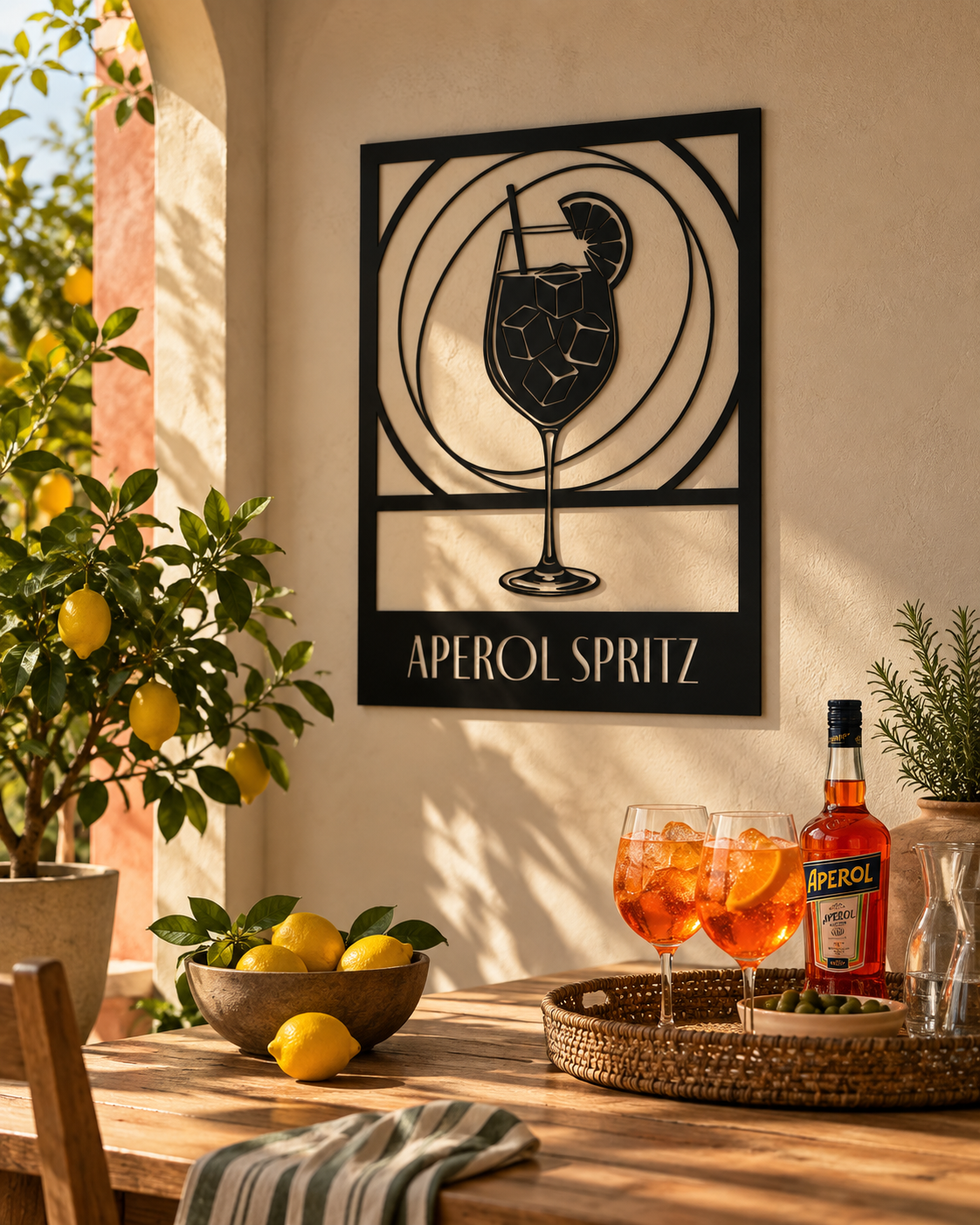Aperol Spritz Metallwandbild - Made in Germany