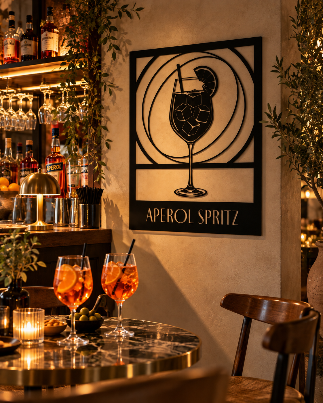 Aperol Spritz Metallwandbild - Made in Germany