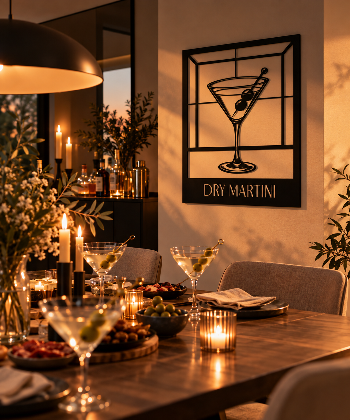 Dry Martini Metallwandbild - Made in Germany