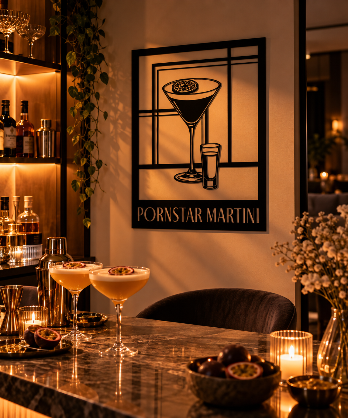 Pornstar Martini Metallwandbild - Made in Germany