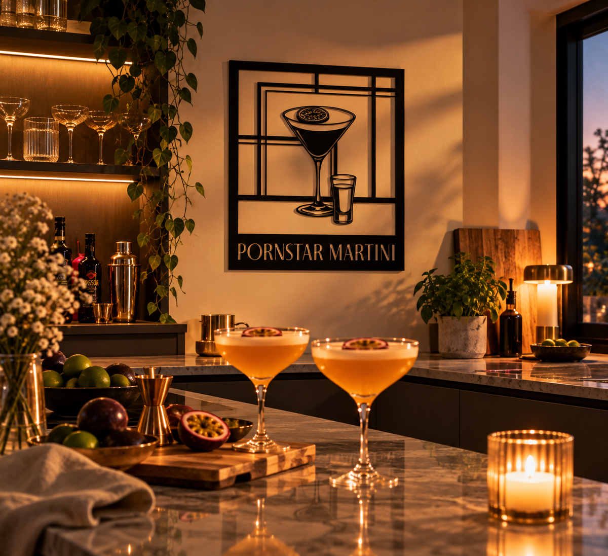 Pornstar Martini Metallwandbild - Made in Germany