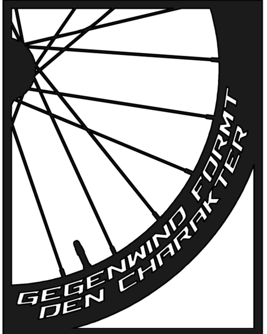 Gegenwind formt den Charakter Metallwandbild - Made in Germany