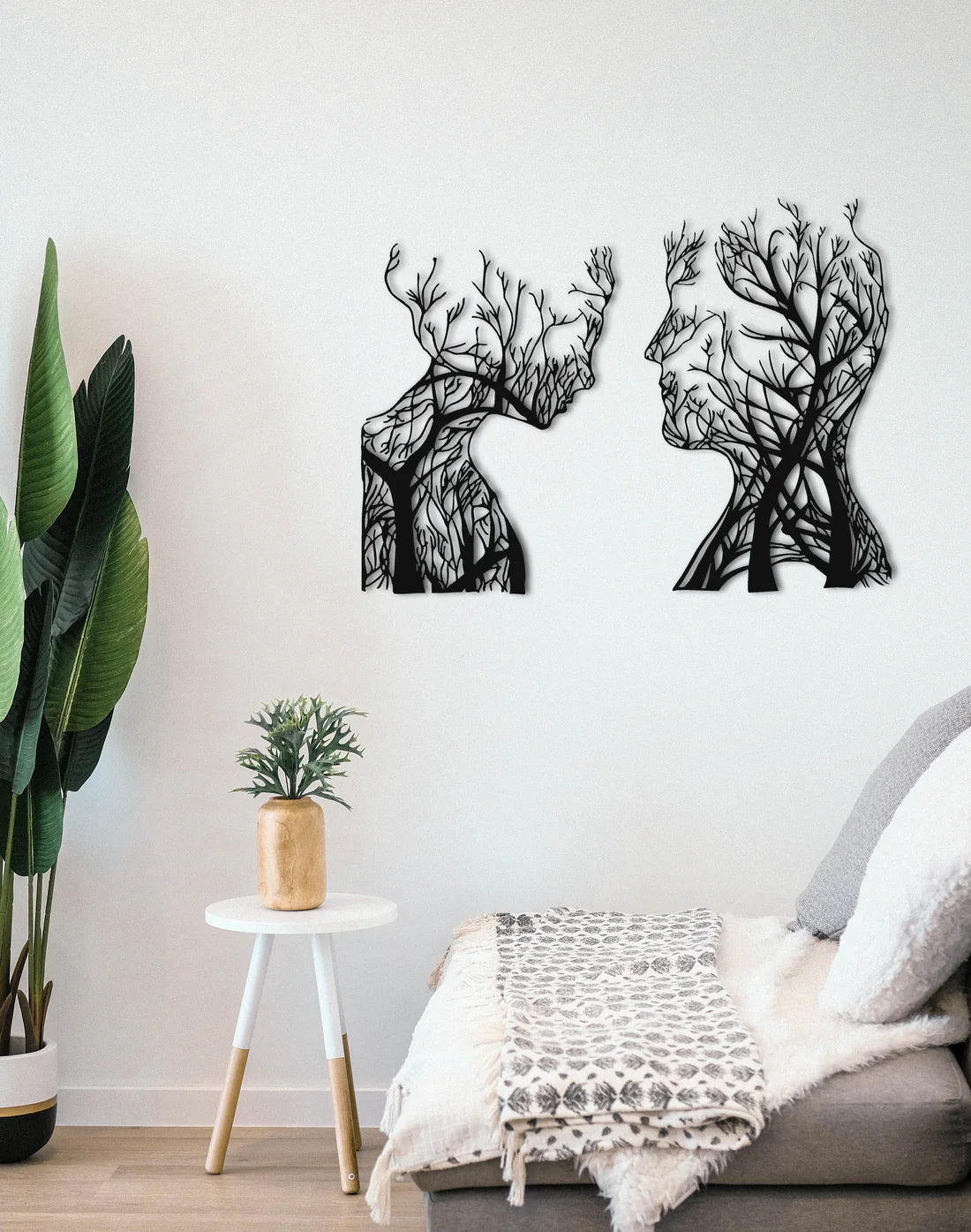 Tree Faces Metallwandbild - Made in Germany