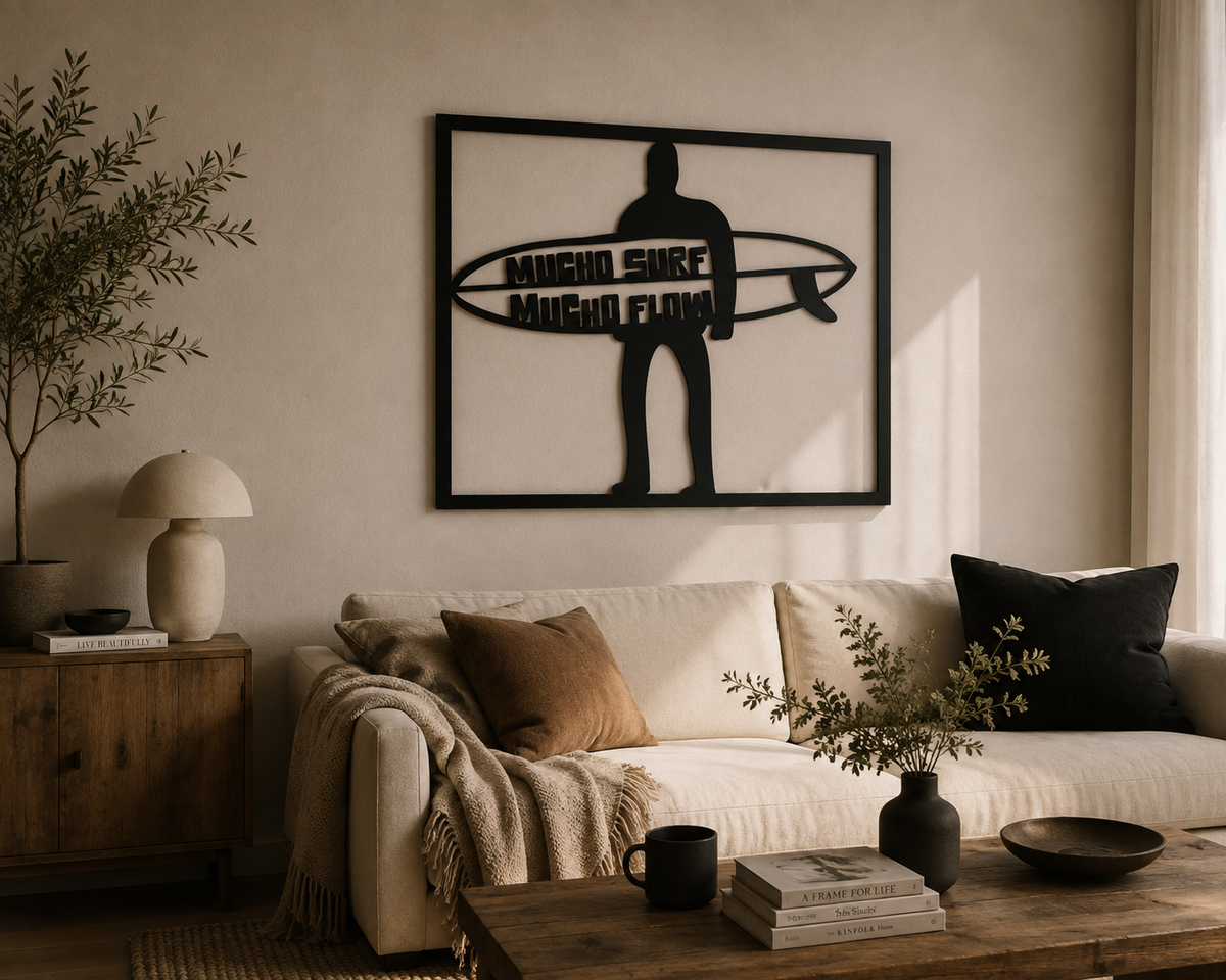 Mucho Surf Mucho Flow Metallwandbild - Made in Germany
