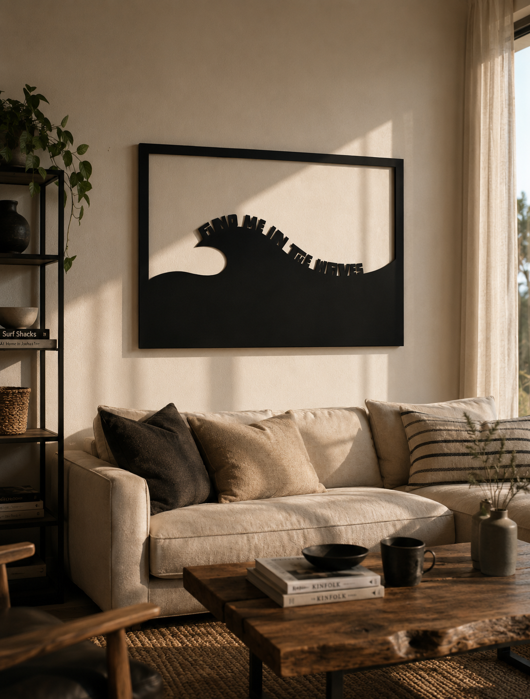 Find Me In The Waves Metallwandbild - Made in Germany