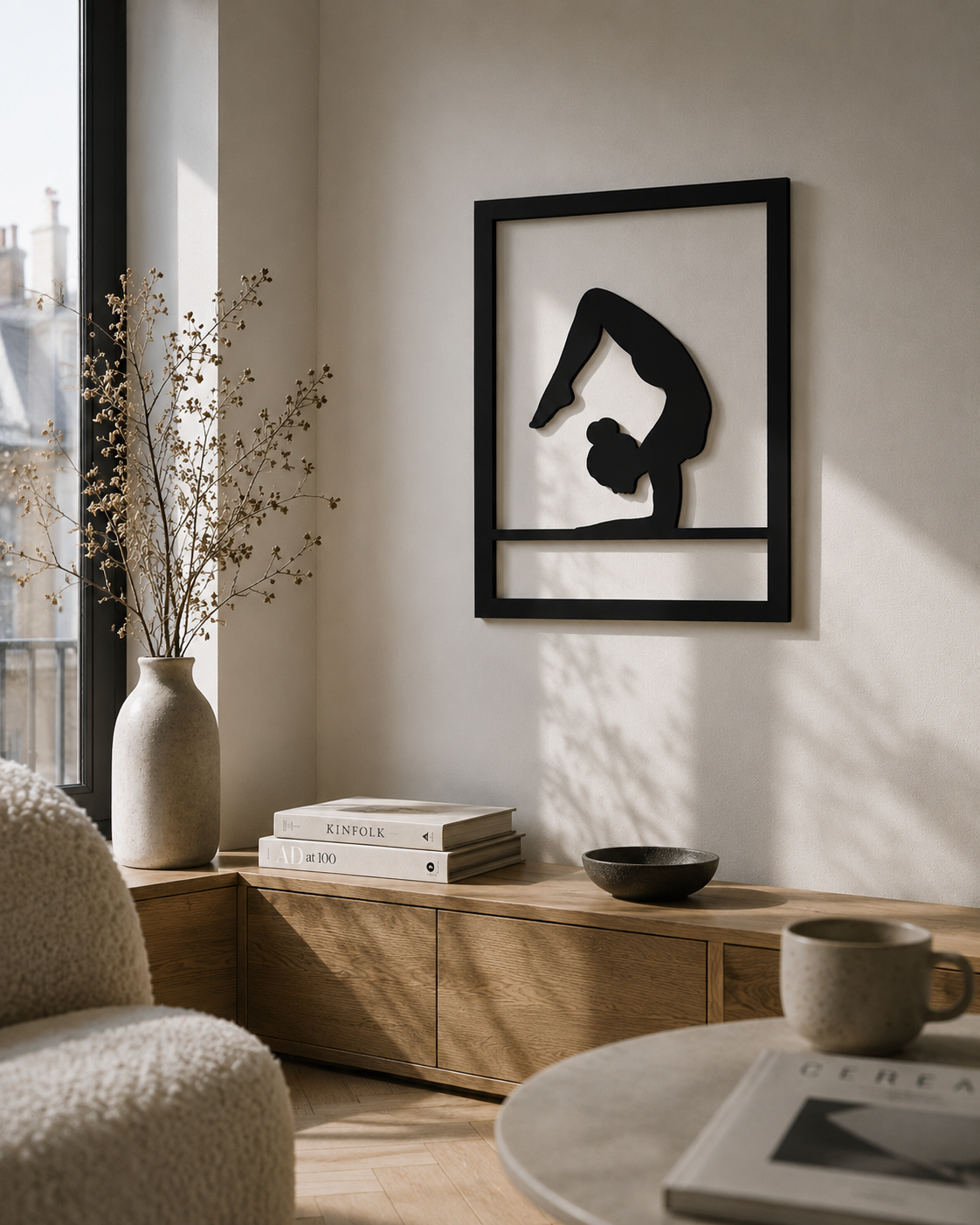 Yoga Pose No. 4 Metallwandbild - Made in Germany