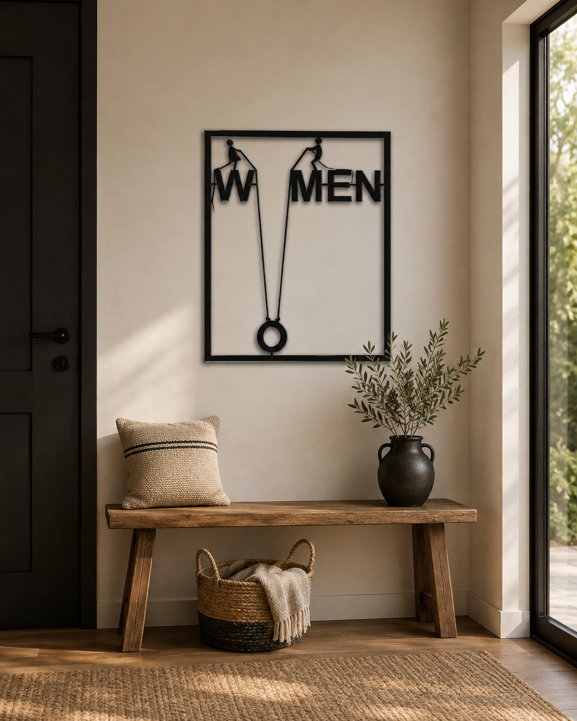 WOMEN AND MEN Metallwandbild - Made in Germany