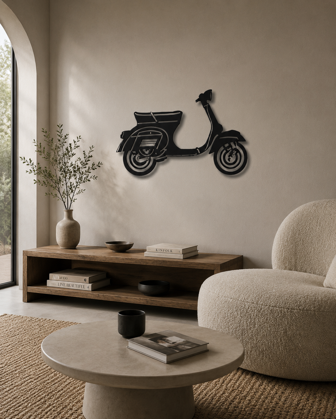 Vespa Metallwandbild - Made in Germany