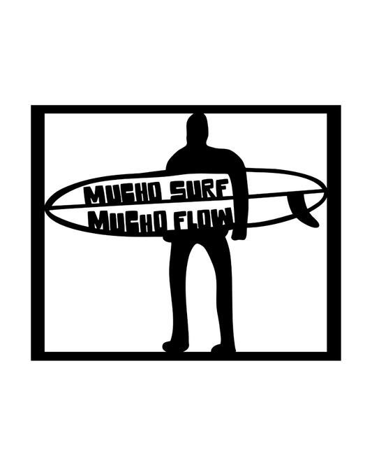 Mucho Surf Mucho Flow Metallwandbild - Made in Germany