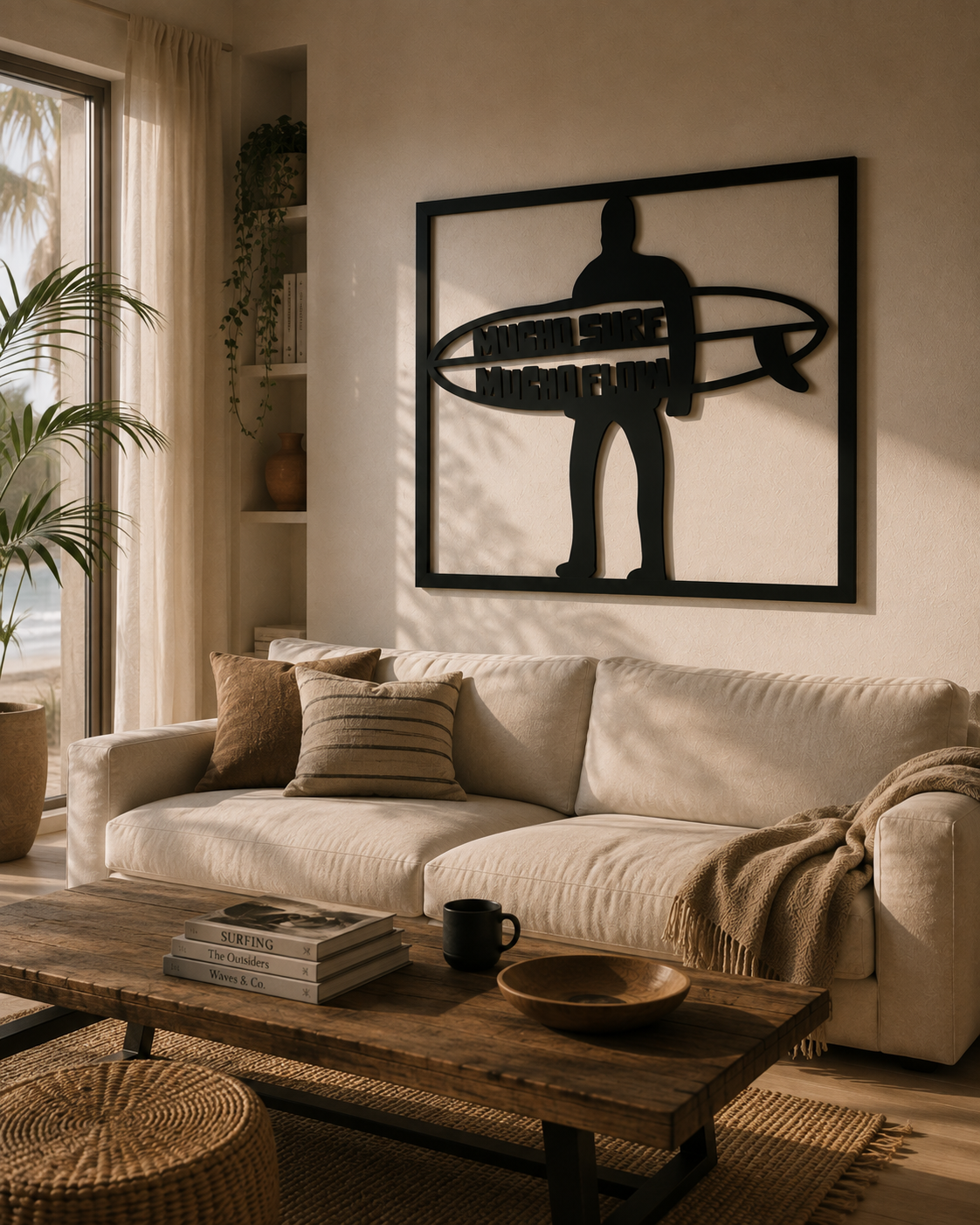 Mucho Surf Mucho Flow Metallwandbild - Made in Germany