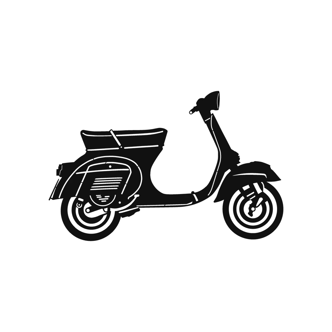 Vespa Metallwandbild - Made in Germany