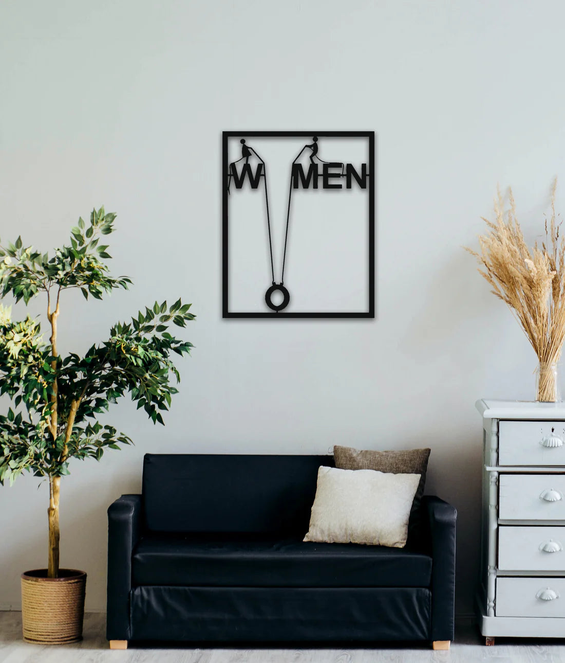 WOMEN AND MEN Metallwandbild - Made in Germany