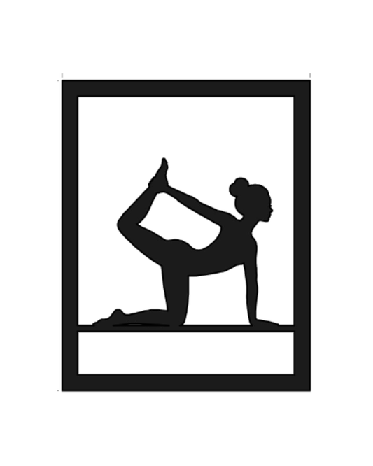 Yoga Pose No. 1 Metallwandbild - Made in Germany