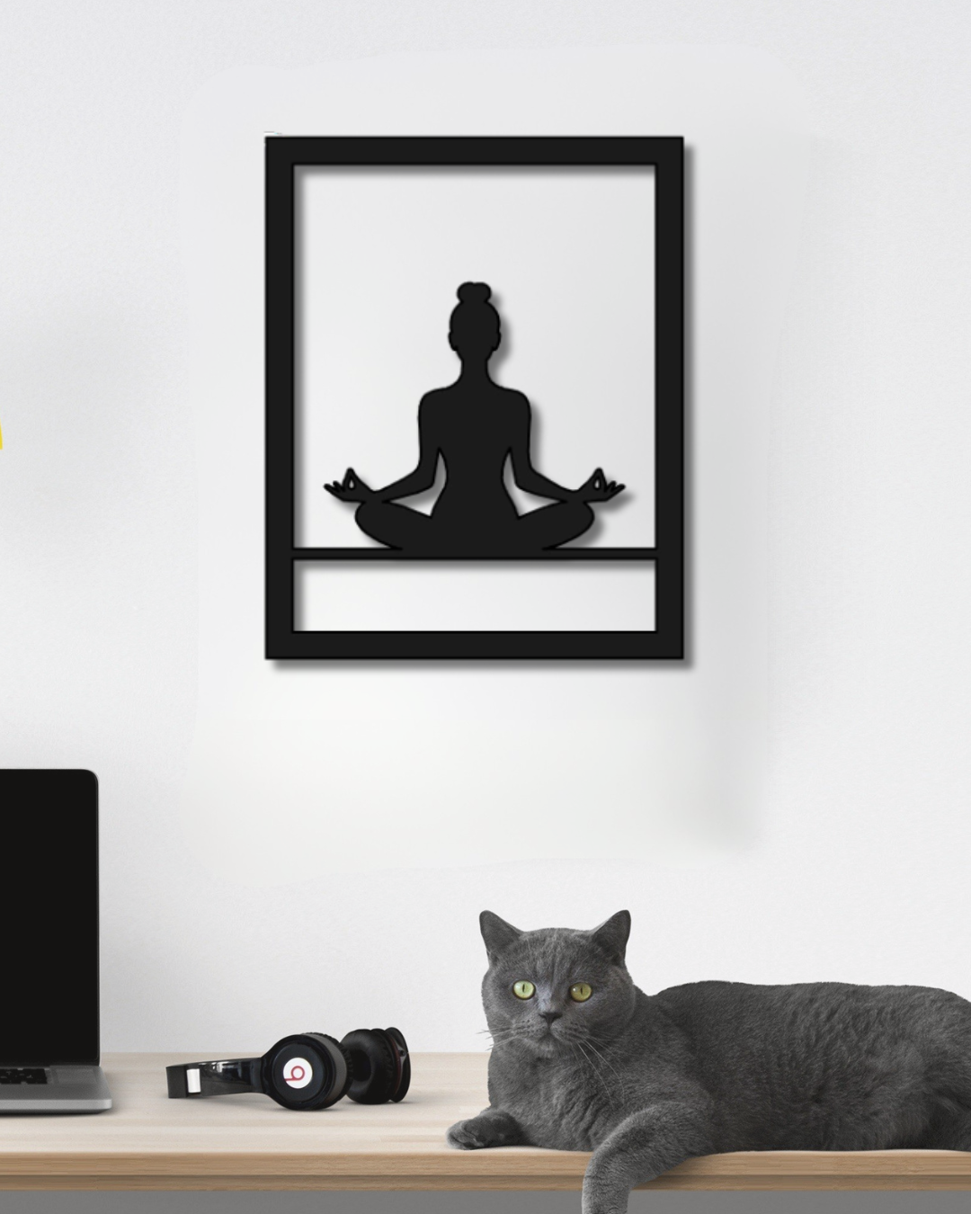 Yoga Pose No. 2 Metallwandbild - Made in Germany