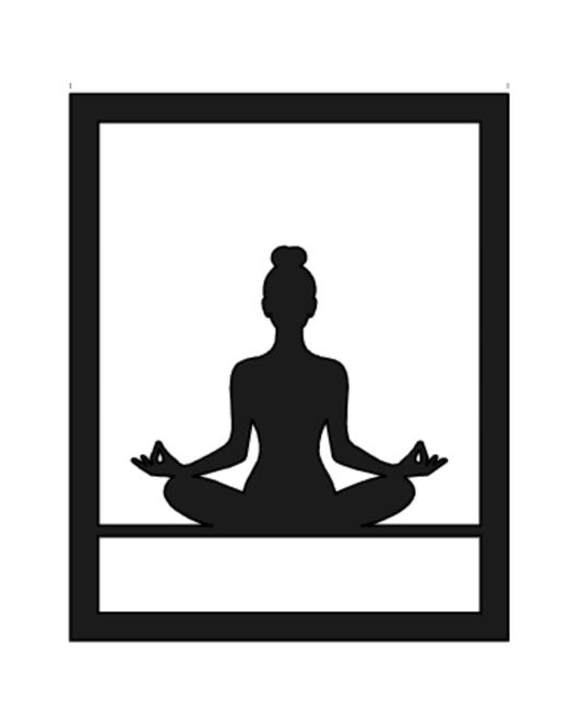 Yoga Pose No. 2 Metallwandbild - Made in Germany
