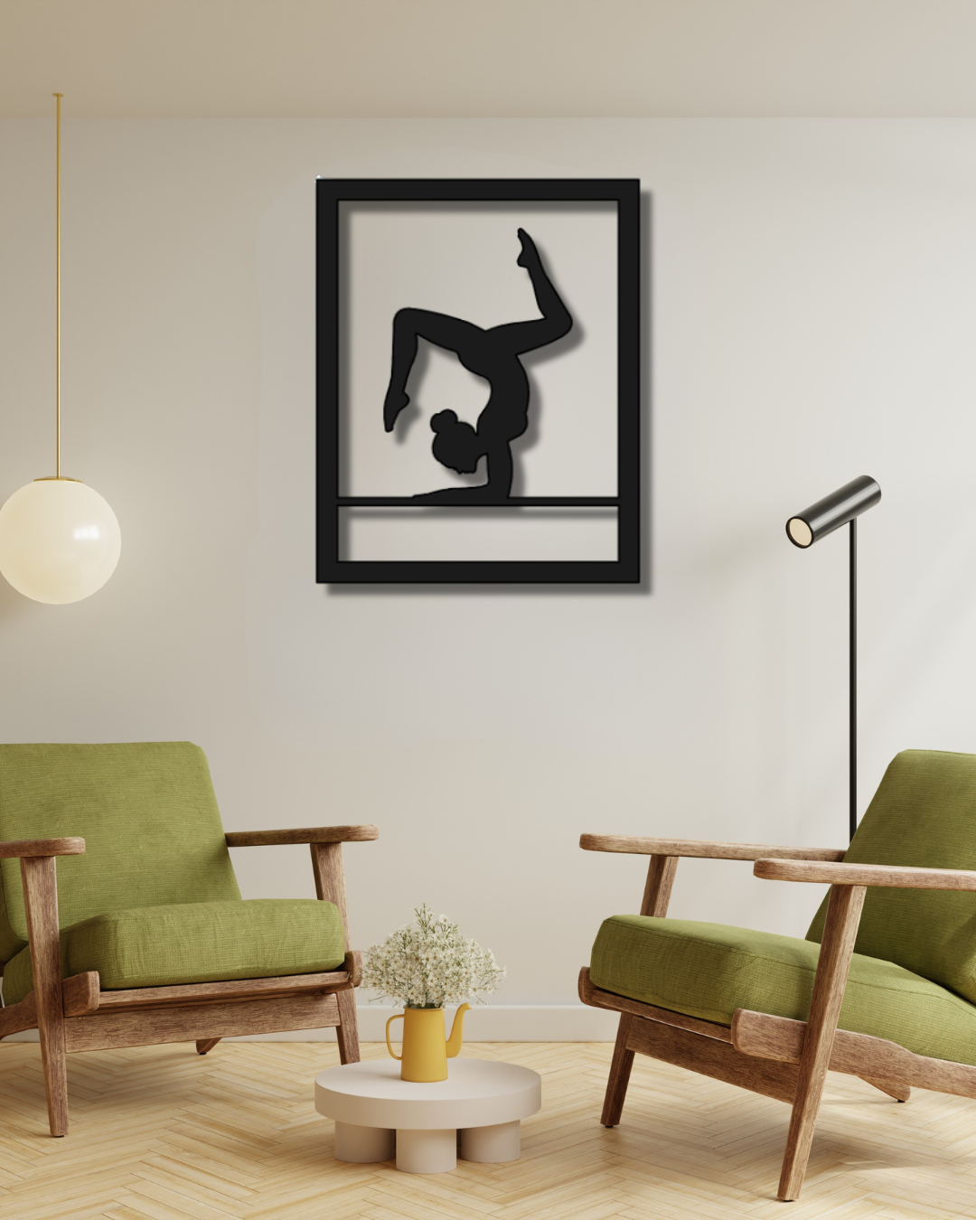Yoga Pose No. 3 Metallwandbild - Made in Germany