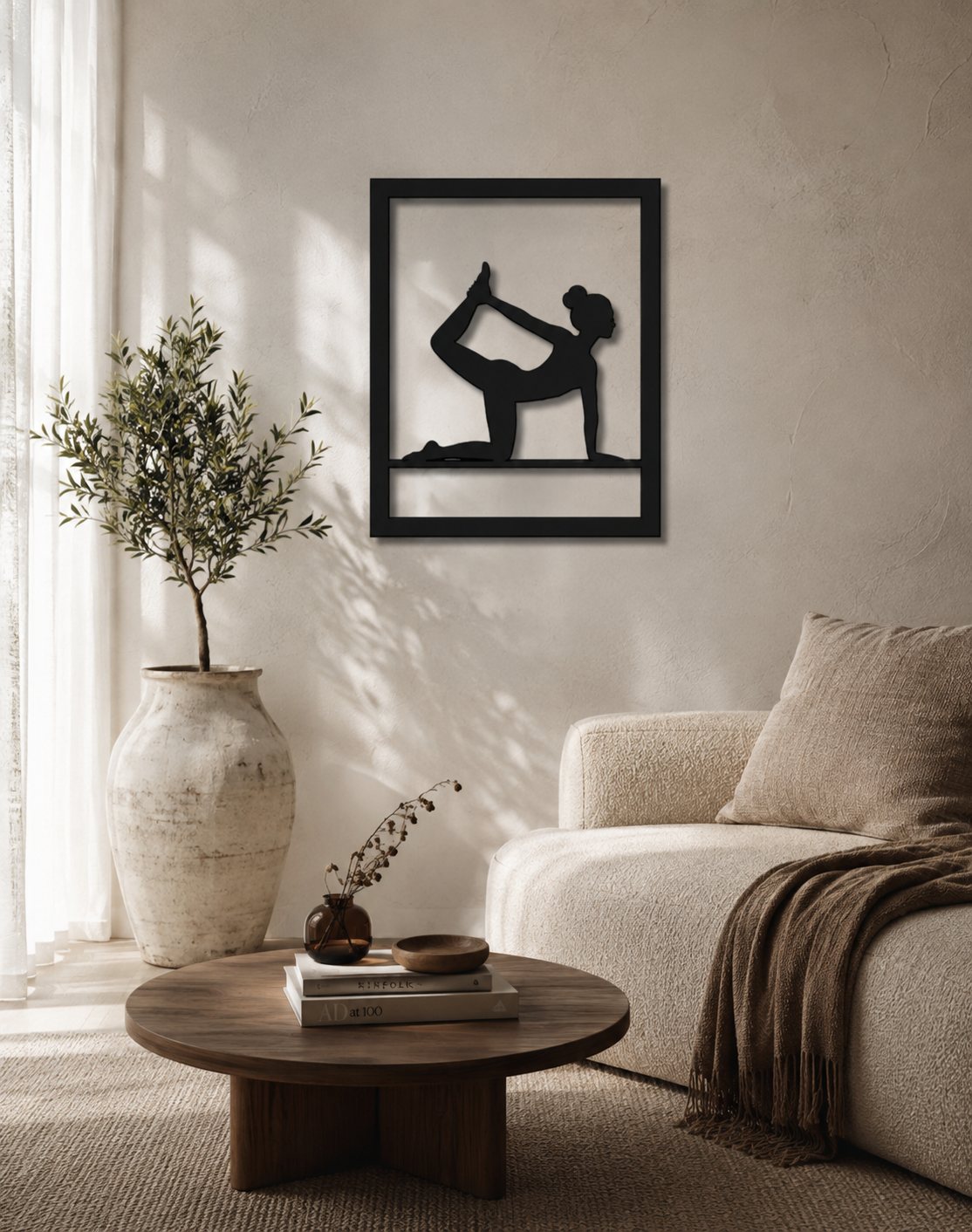 Yoga Pose No. 1 Metallwandbild - Made in Germany
